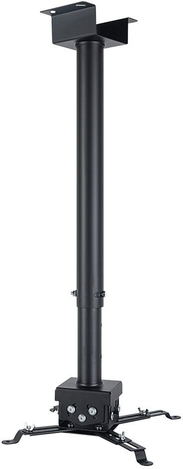 VLK TRENTO-85 Black кронштейн потолочный для проектора 750-1500мм, цвет: черный/белый,750-1500мм