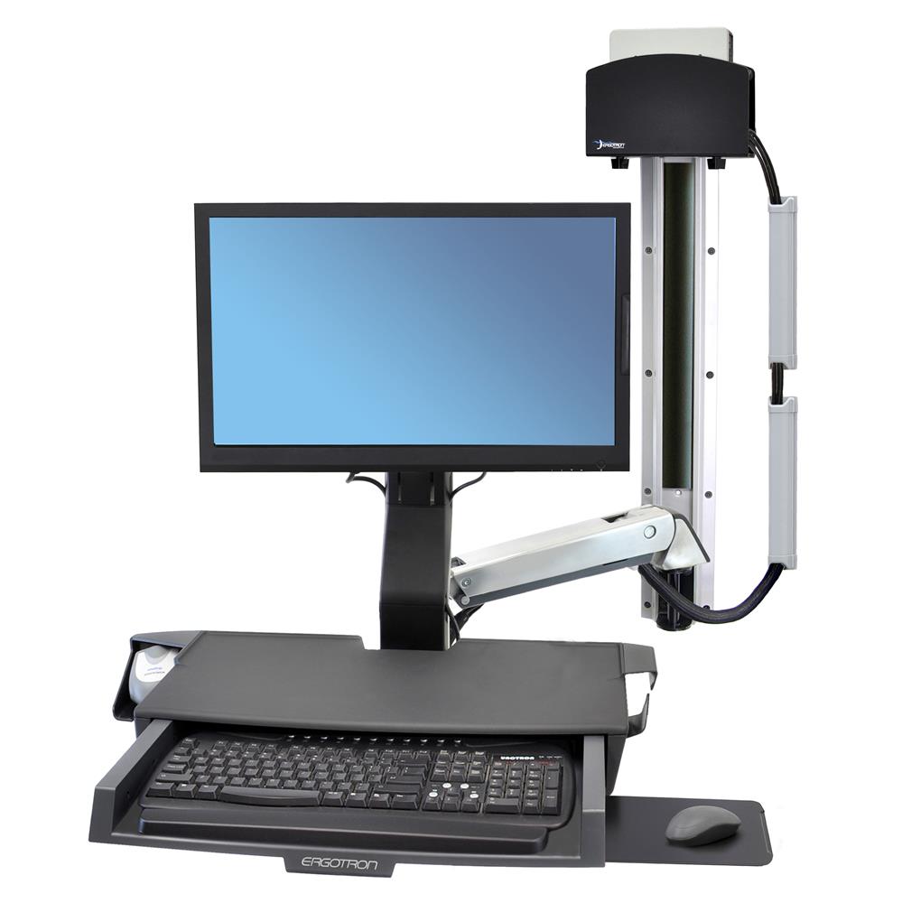 Ergotron 45-272-026/216 StyleView® Sit-Stand Combo System with Worksurface