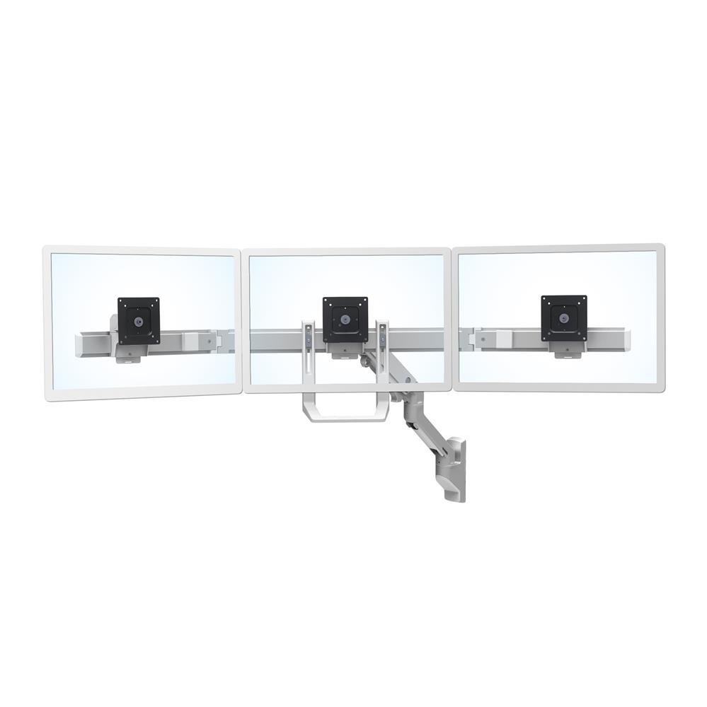 Ergotron 45-478-216 HX Desk Arm /98-009-216 HX Triple Bow Kit настенный тройной мониторный кронштейн до 24