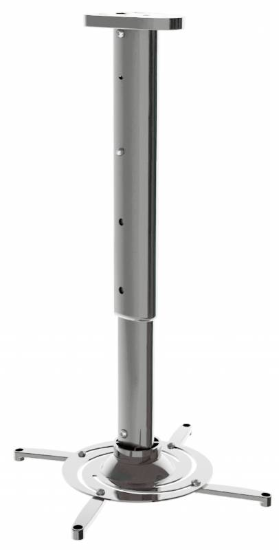 Кронштейн для проектора Cactus CS-VM-PR05L-AL серебристый макс.10кг потолочный поворот и наклон, 470-710 мм